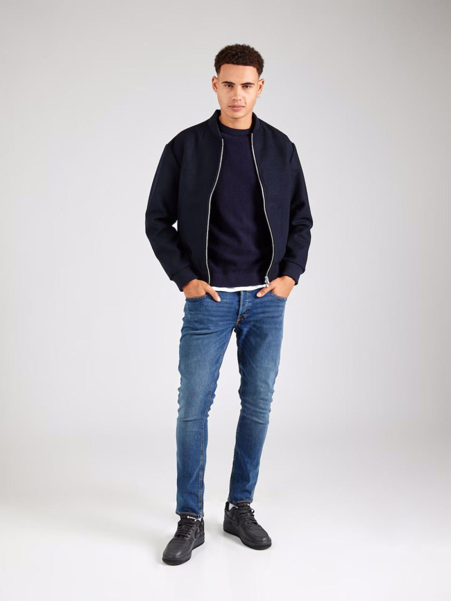 Pull Jprblurony knit crew neck bleu marine homme - Jack & Jones