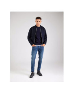 Pull Jprblurony knit crew neck bleu marine homme - Jack & Jones