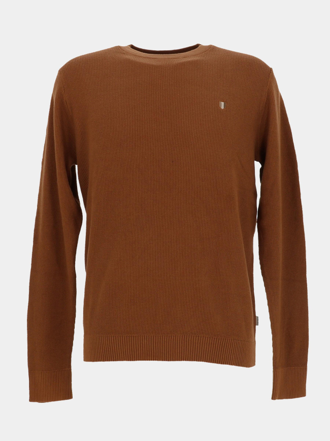 Pull jprblurony knit crew neck marron homme - Jack & Jones