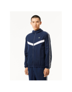 Veste de survêtement tennis monogramme bleu homme - Lacoste