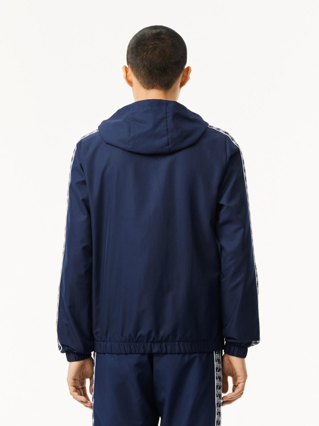 Veste de survêtement tennis monogramme bleu homme - Lacoste