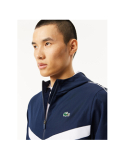 Veste de survêtement tennis monogramme bleu homme - Lacoste