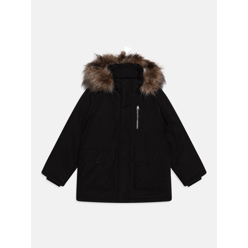 Blouson parka master noir garçon - Name It