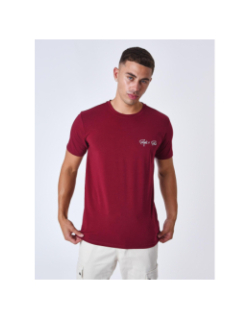 T-shirt logo brodé bordeaux homme - Project X Paris