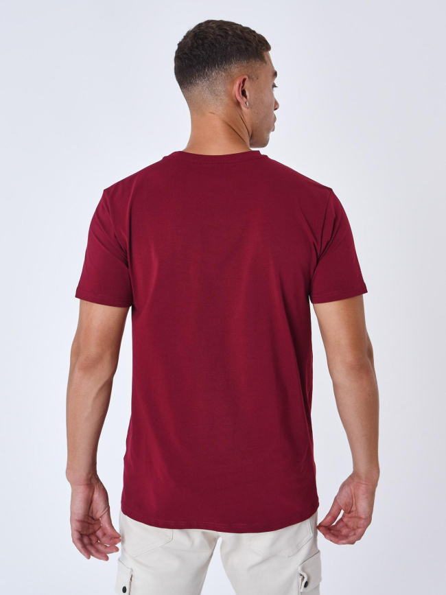 T-shirt logo brodé bordeaux homme - Project X Paris