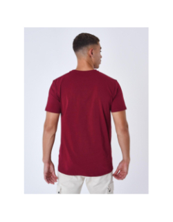 T-shirt logo brodé bordeaux homme - Project X Paris