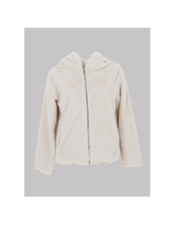 Veste fausse fourrure blanc écru femme - Tiffosi