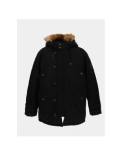 Blouson parka multi poche noir homme - Guess