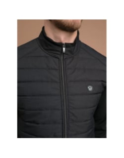 Veste bi-matière santana noir homme - Benson & Cherry