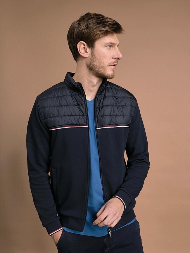 Veste matelassée scarlet bleu marine homme - Benson & Cherry