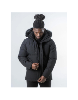 Blouson parka jerem noir homme - Helvetica