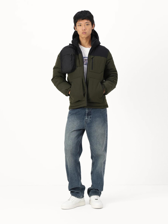 Doudoune à capuche jjeotto kaki garçon - Jack & Jones