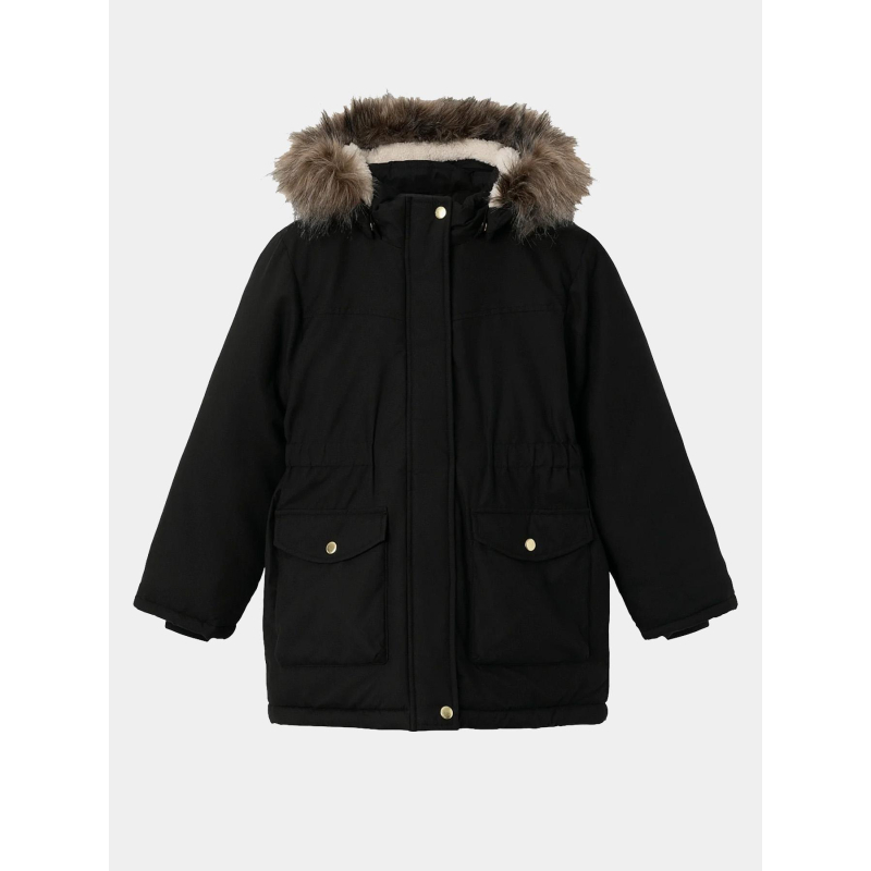 Blouson parka nkfmaster noir fille - Name It