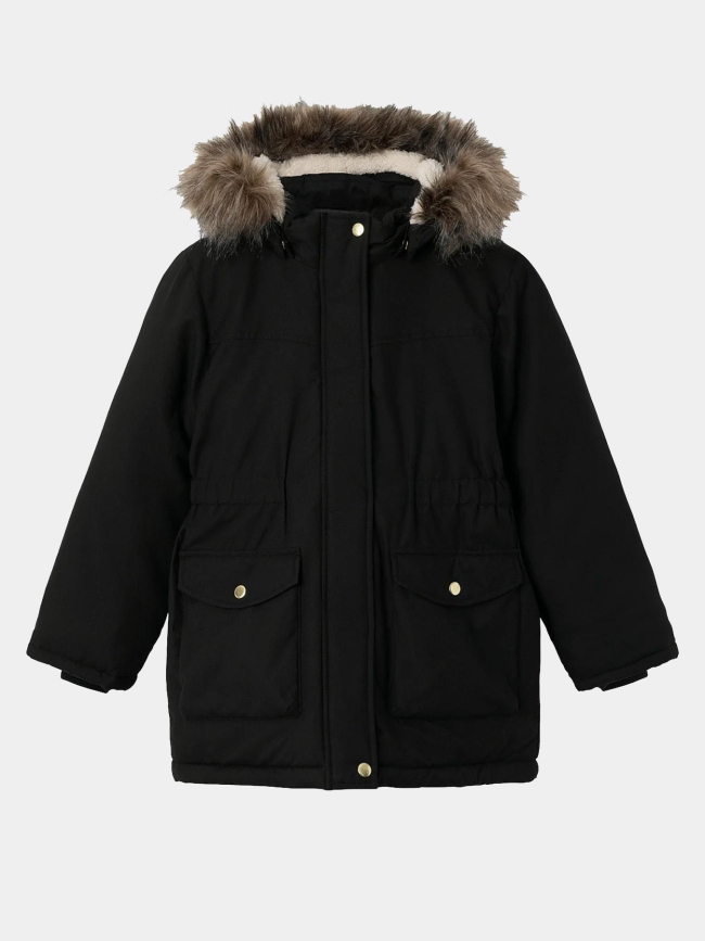 Blouson parka nkfmaster noir fille - Name It