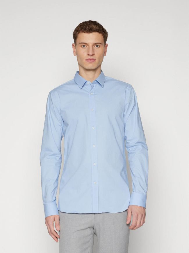 Chemise extra slim stretch elisha bleu homme - Hugo