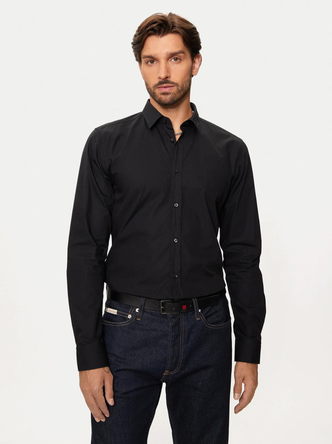 Chemise extra slim fit elisha noir homme - Hugo