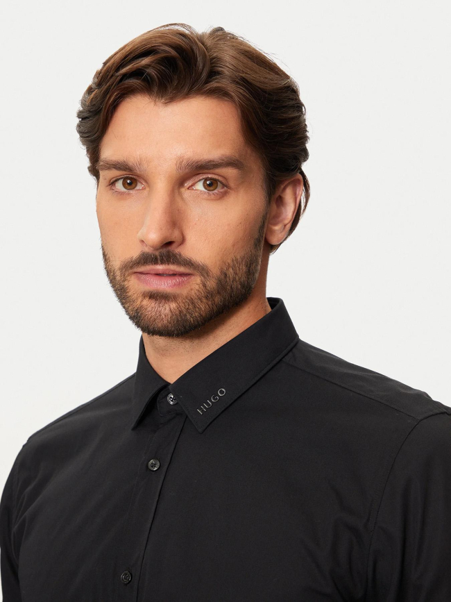 Chemise extra slim fit elisha noir homme - Hugo