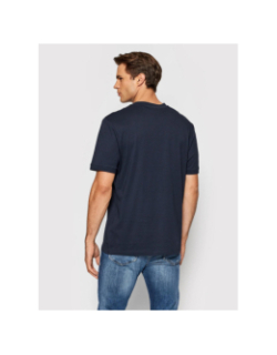 T-shirt uni logo diragolino bleu marine homme - Hugo