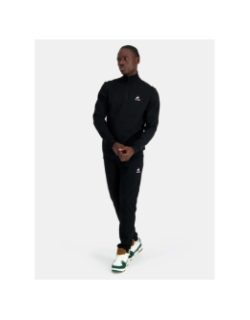 Sweat à col zippé logo noir homme - Le Coq Sportif