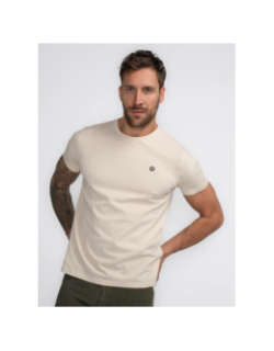 T-shirt à manches courtes badge beige homme - Petrol Industries