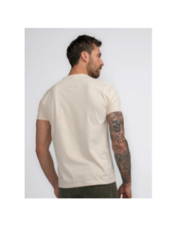 T-shirt à manches courtes badge beige homme - Petrol Industries