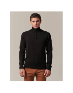 Pull a col zippé almanach noir homme - Deeluxe