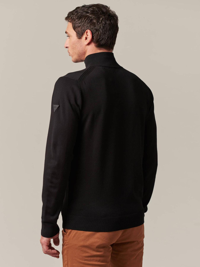 Pull a col zippé almanach noir homme - Deeluxe