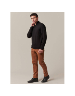 Pull a col zippé almanach noir homme - Deeluxe