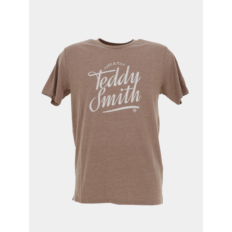 T-shirt à manches courtes t-tinsley marron homme - Teddy Smith