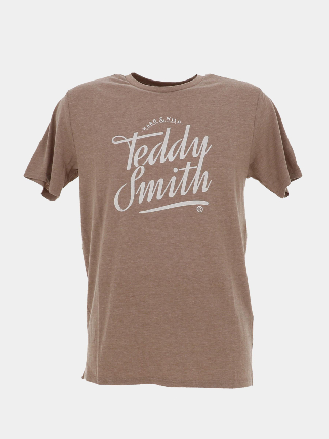 T-shirt à manches courtes t-tinsley marron homme - Teddy Smith