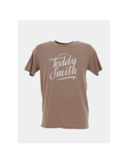 T-shirt à manches courtes t-tinsley marron homme - Teddy Smith