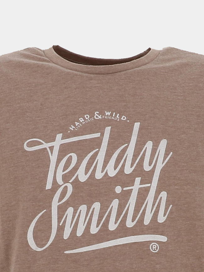 T-shirt à manches courtes t-tinsley marron homme - Teddy Smith