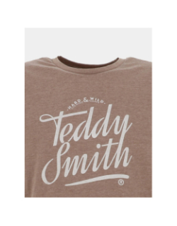 T-shirt à manches courtes t-tinsley marron homme - Teddy Smith