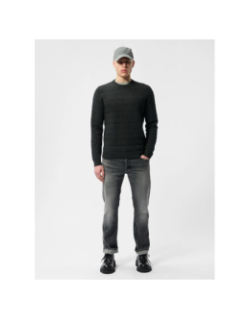 Pull jacquard texturé p-elmer noir homme - Teddy Smith