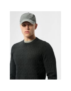 Pull jacquard texturé p-elmer noir homme - Teddy Smith