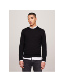 Pull avec cachemire à col ras-du-cou noir homme - Tommy Hilfiger