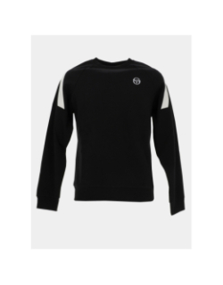 Sweat col rond diagonaley noir homme - Sergio Tacchini