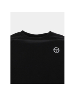 Sweat col rond diagonaley noir homme - Sergio Tacchini