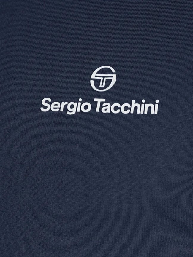 T-shirt à manches courtes bold noir homme - Sergio Tacchini