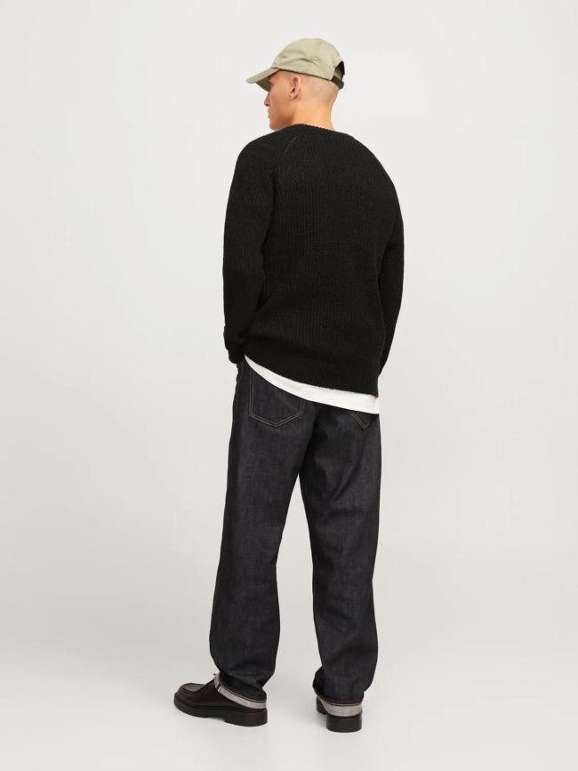 Pull en maille jones noir homme - Jack & Jones