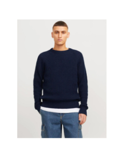 Pull en maille jones bleu marine homme - Jack & Jones