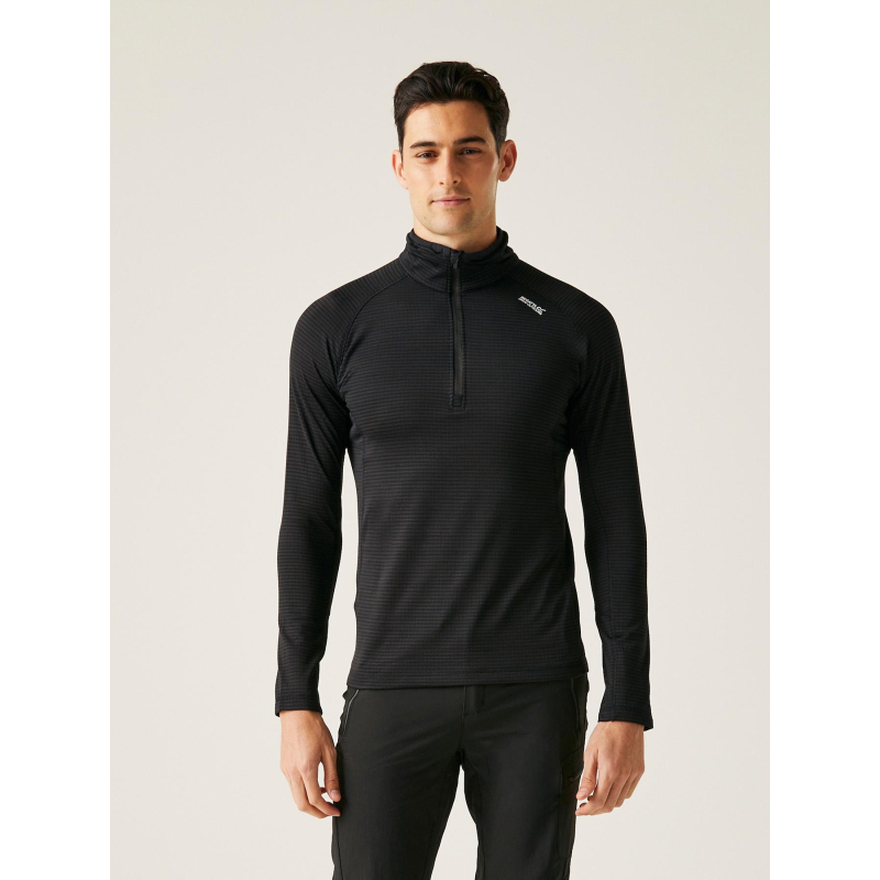 Sweat polaire à demi zip yonder 2 noir homme - Regatta