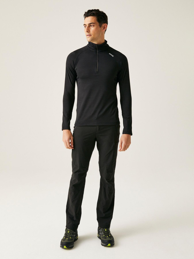 Sweat polaire à demi zip yonder 2 noir homme - Regatta