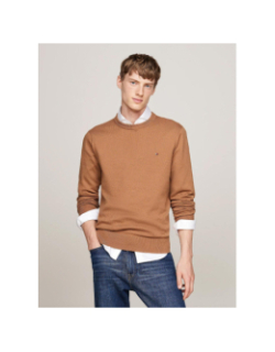 Pull pima cachemire marron homme - Tommy Hilfiger