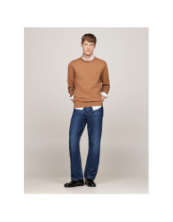 Pull pima cachemire marron homme - Tommy Hilfiger