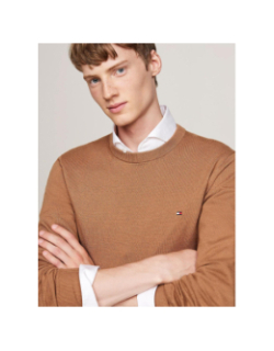 Pull pima cachemire marron homme - Tommy Hilfiger