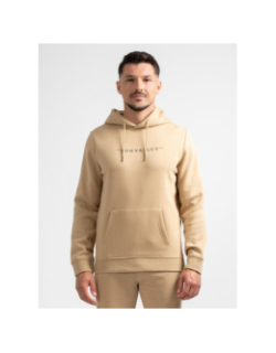 Sweat à capuche logo brodé loriant beige homme - Sun Valley