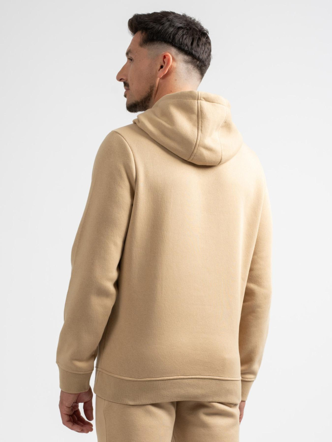 Sweat à capuche logo brodé loriant beige homme - Sun Valley