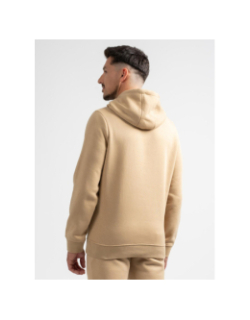 Sweat à capuche logo brodé loriant beige homme - Sun Valley