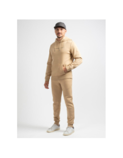 Sweat à capuche logo brodé loriant beige homme - Sun Valley